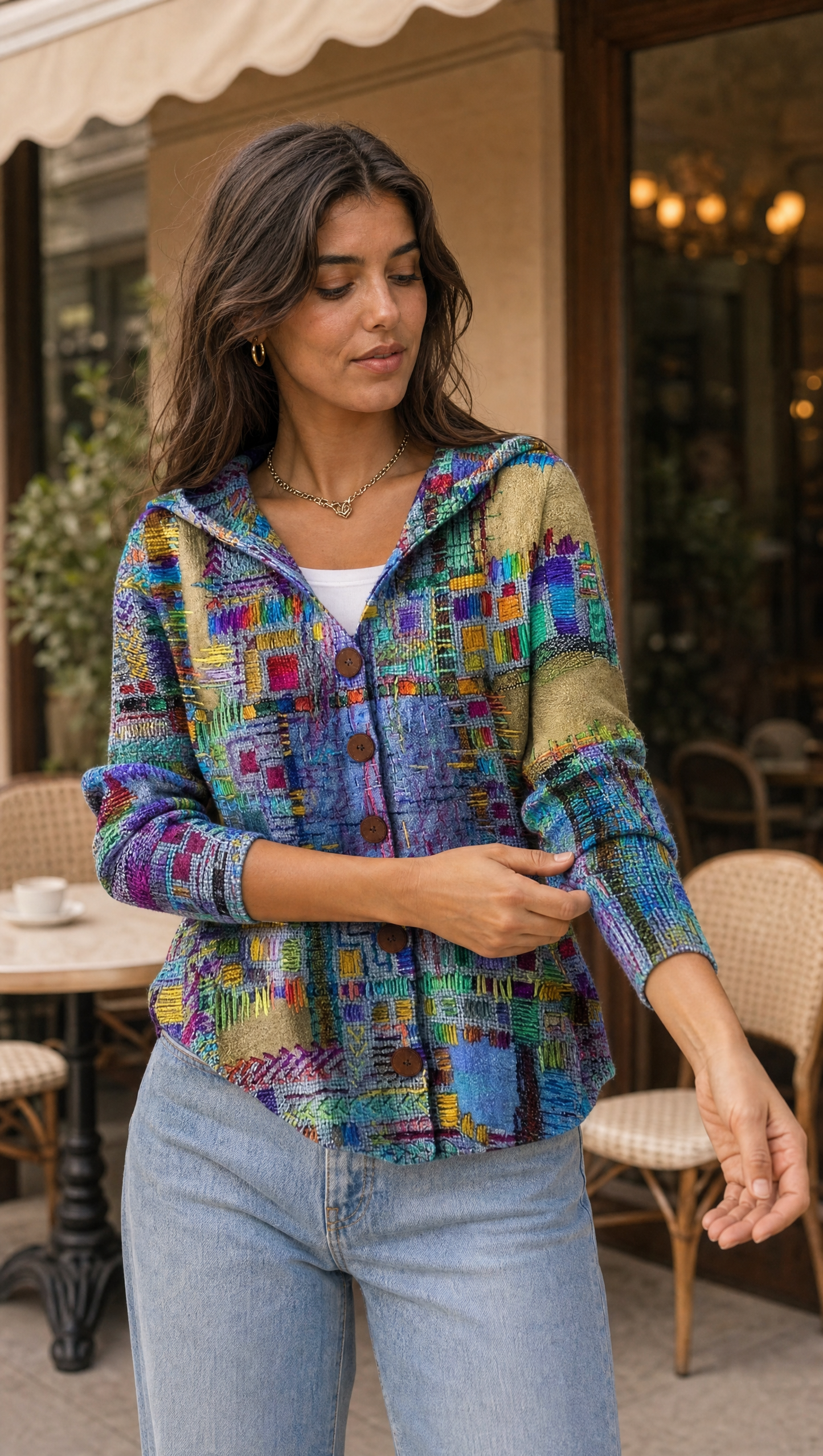 GIULIA - CHAQUETA ELEGANTE DE PUNTO SUAVE