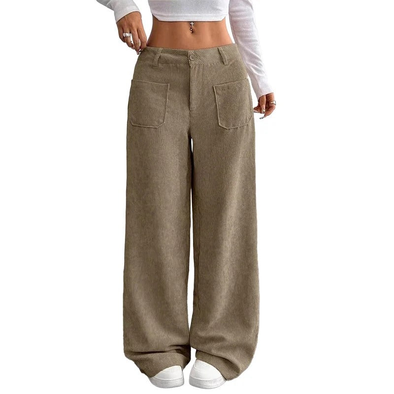 NURIA - PANTALÓN ANCHO CON BOLSILLOS LATERALES