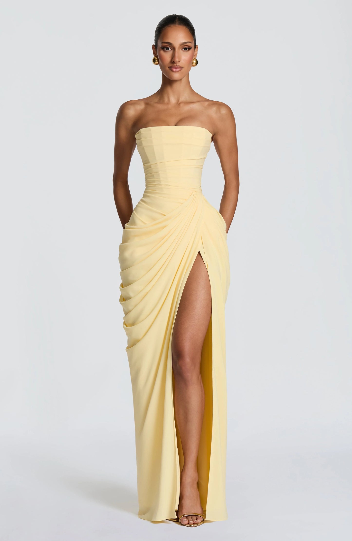 SIENA - VESTIDO LARGO SATINADO