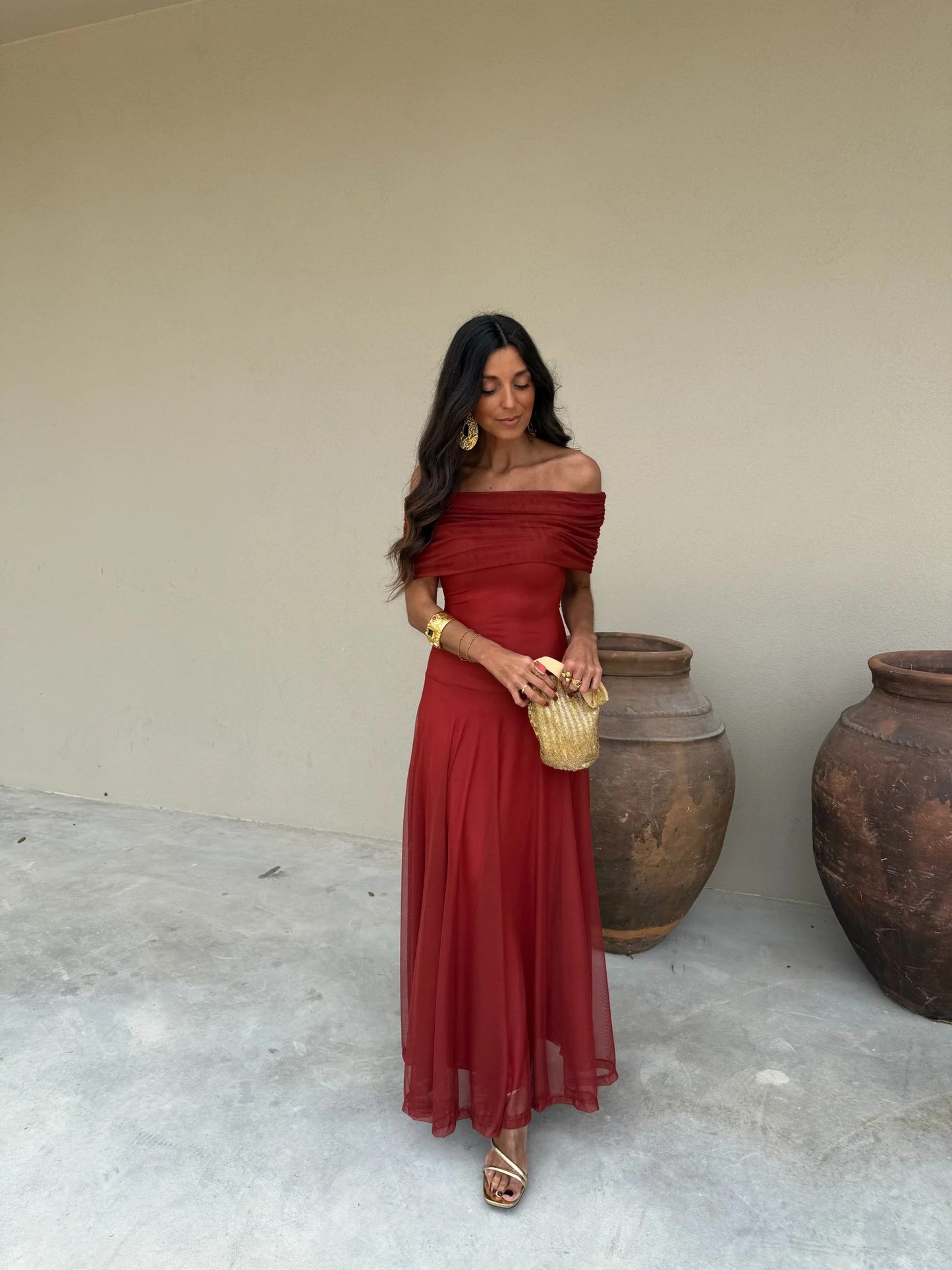 CELIA – VESTIDO DE TUL AJUSTADO