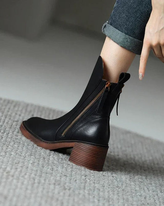 CELIA - BOTINES DE TACÓN CUADRADO