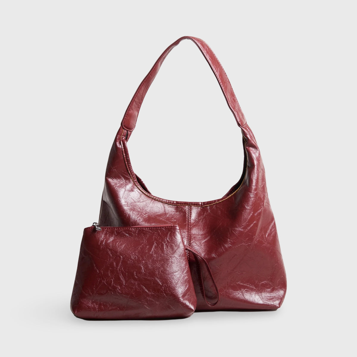 REBECA - BOLSO DE HOMBRO RETRO CON CIERRE A PRESIÓN