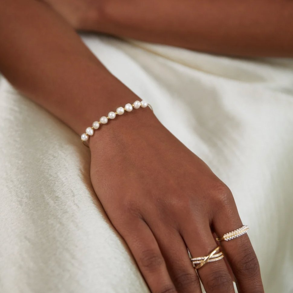 EMMA - PULSERA DE PERLAS DE AGUA DULCE