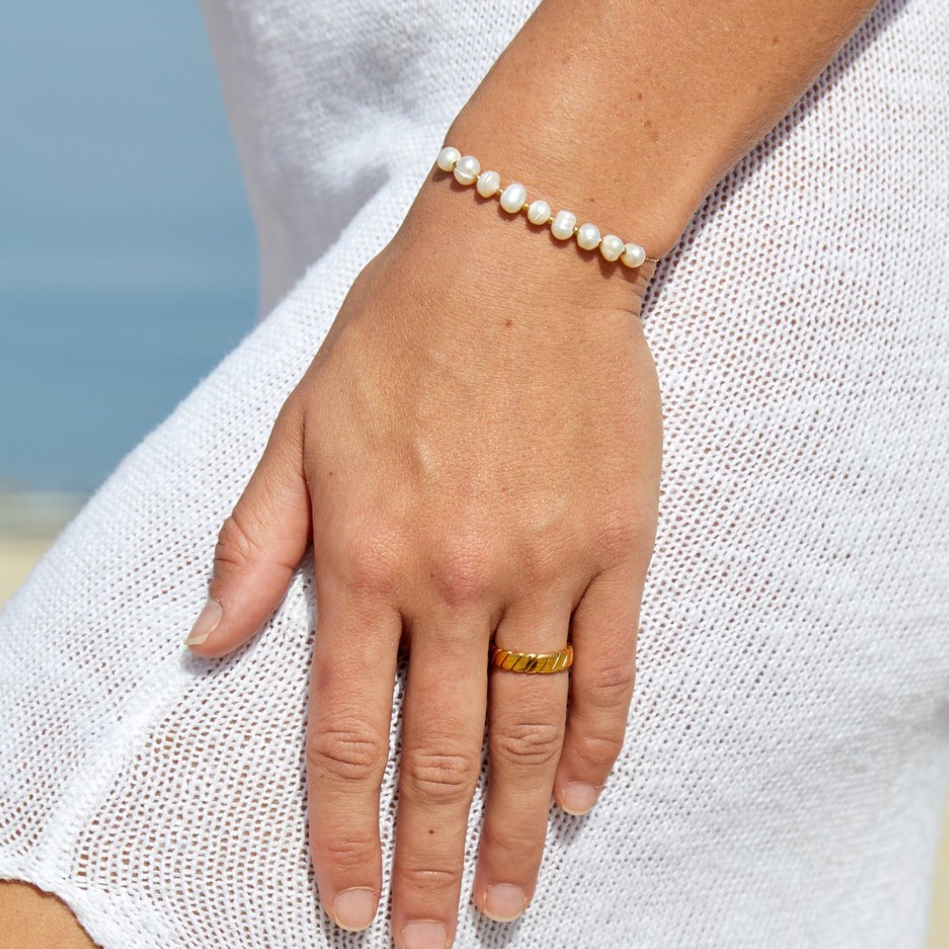 EMMA - PULSERA DE PERLAS DE AGUA DULCE