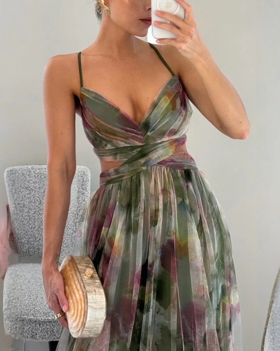 VIOLETA - VESTIDO LARGO VAPOROSO