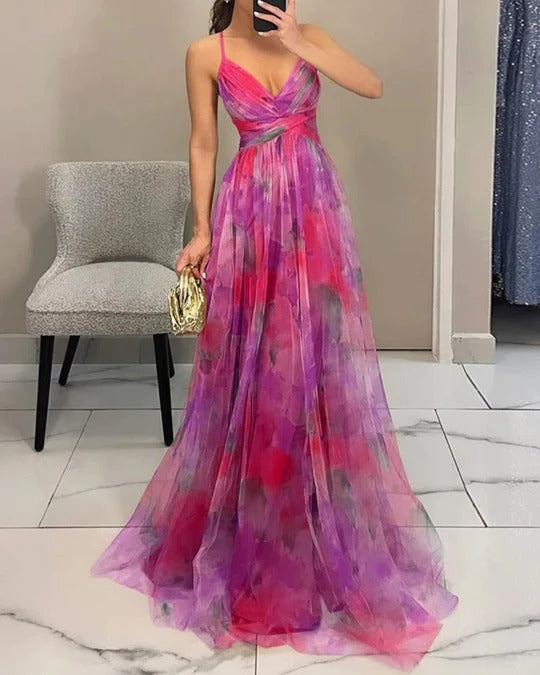 VIOLETA - VESTIDO LARGO VAPOROSO