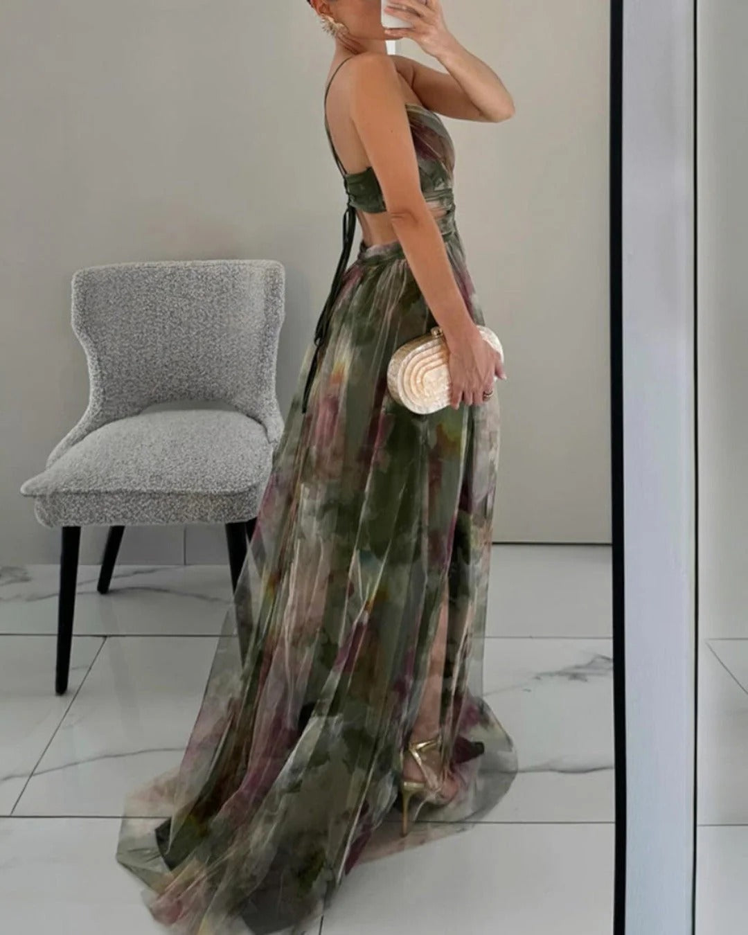 VIOLETA - VESTIDO LARGO VAPOROSO