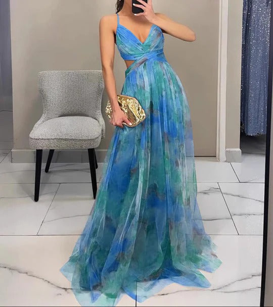 VIOLETA - VESTIDO LARGO VAPOROSO