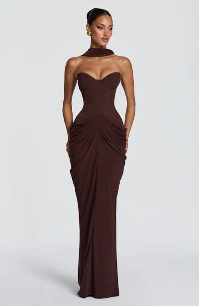 VALENTINA – VESTIDO MAXI CON CORSÉ