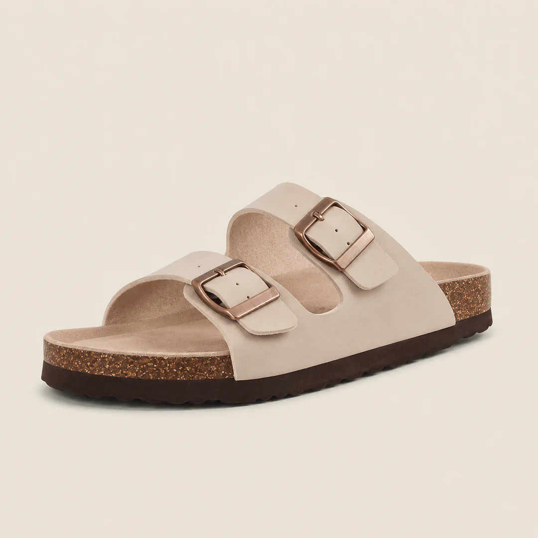 MARINA – SANDALIA DE CORCHO CON HEBILLA AJUSTABLE