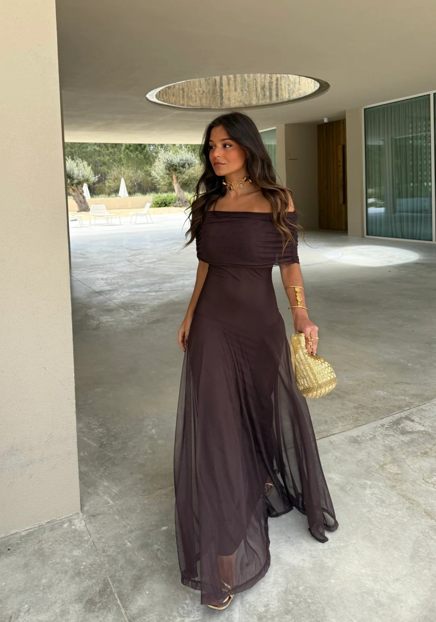 CELIA – VESTIDO DE TUL AJUSTADO
