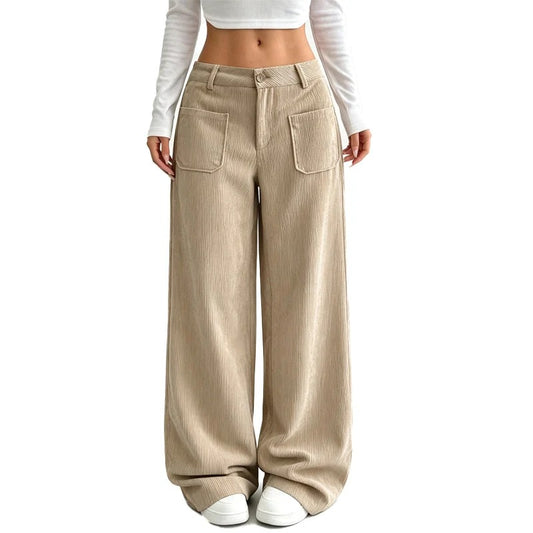 NURIA - PANTALÓN ANCHO CON BOLSILLOS LATERALES