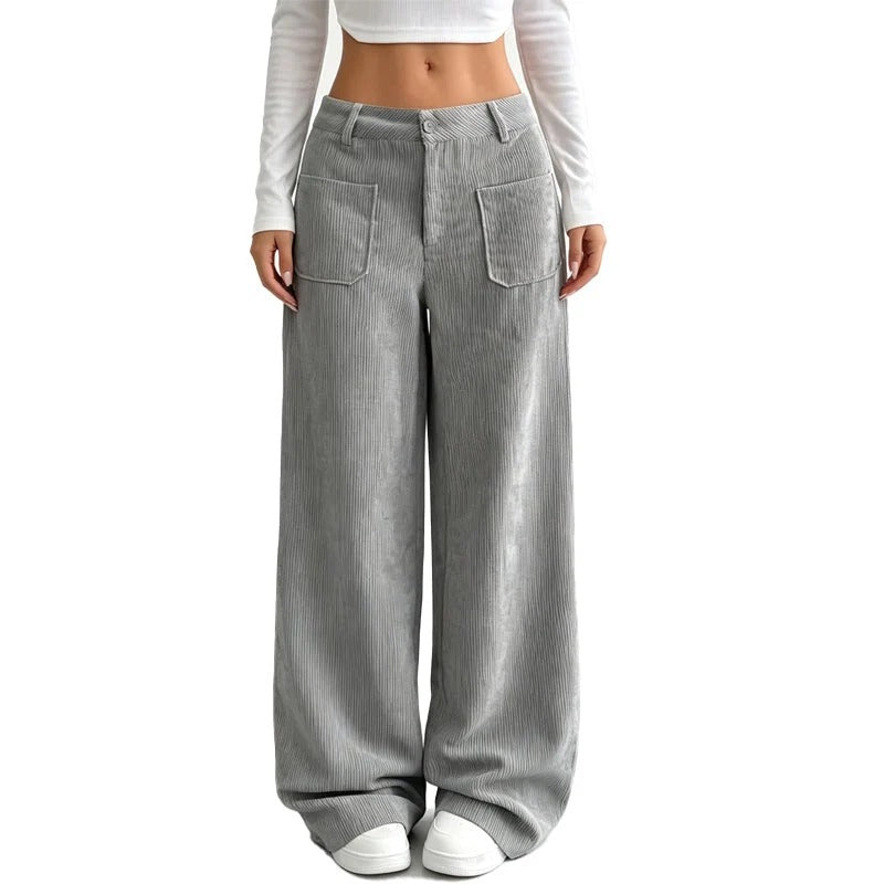 NURIA - PANTALÓN ANCHO CON BOLSILLOS LATERALES