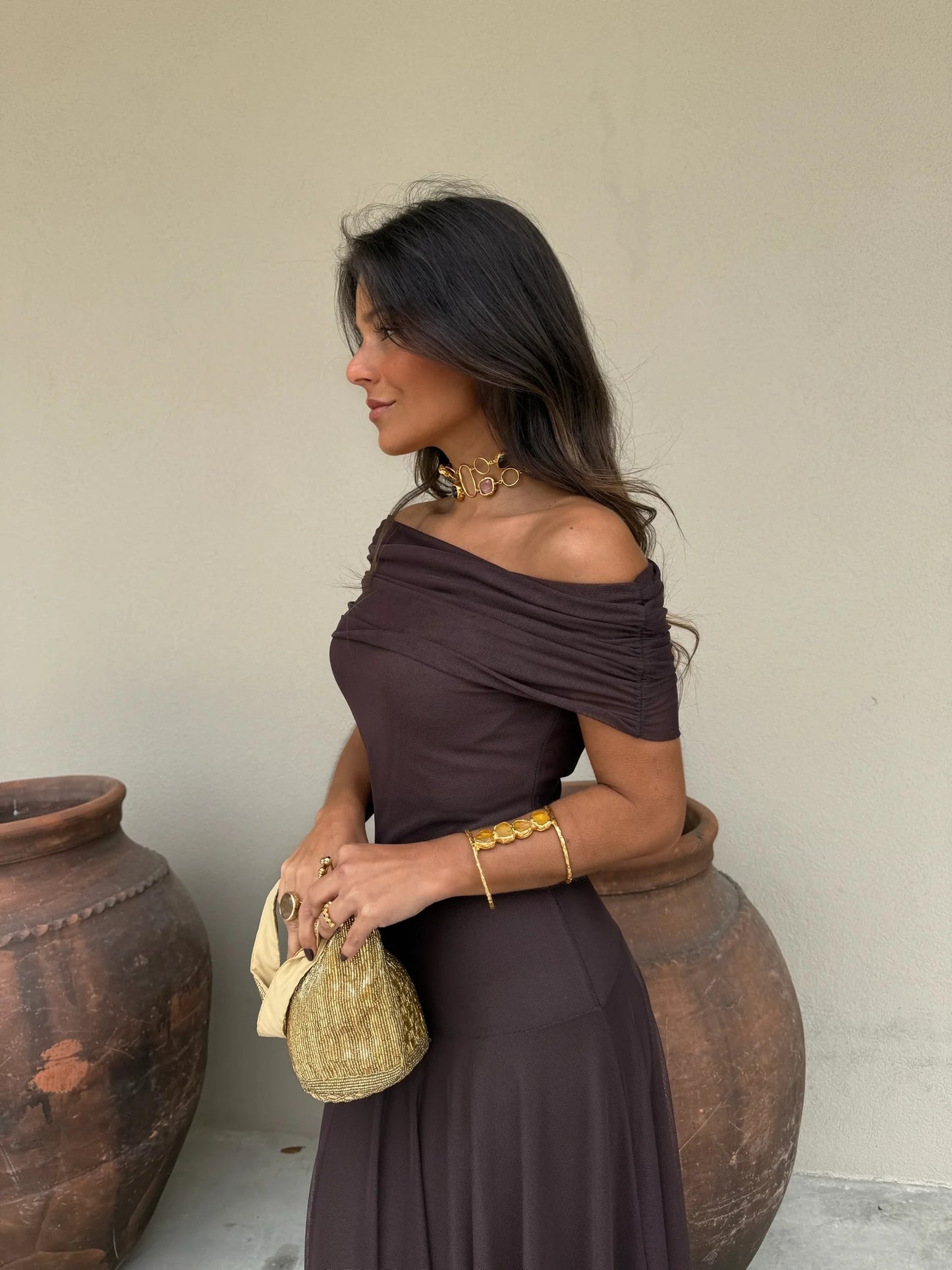 CELIA – VESTIDO DE TUL AJUSTADO
