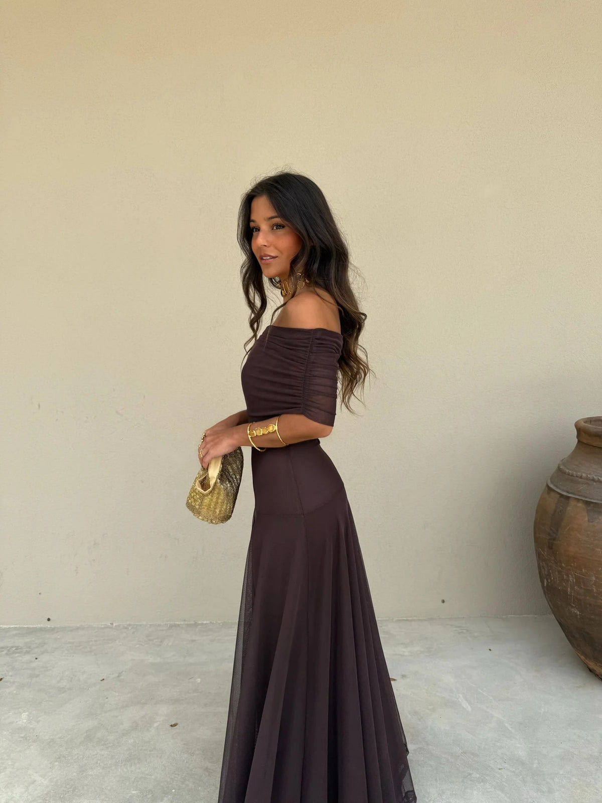 CELIA – VESTIDO DE TUL AJUSTADO