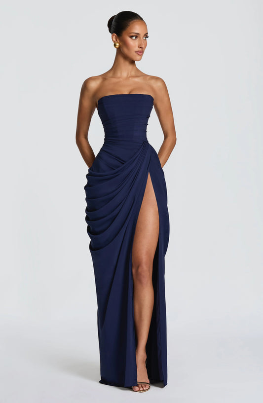 SIENA - VESTIDO LARGO SATINADO