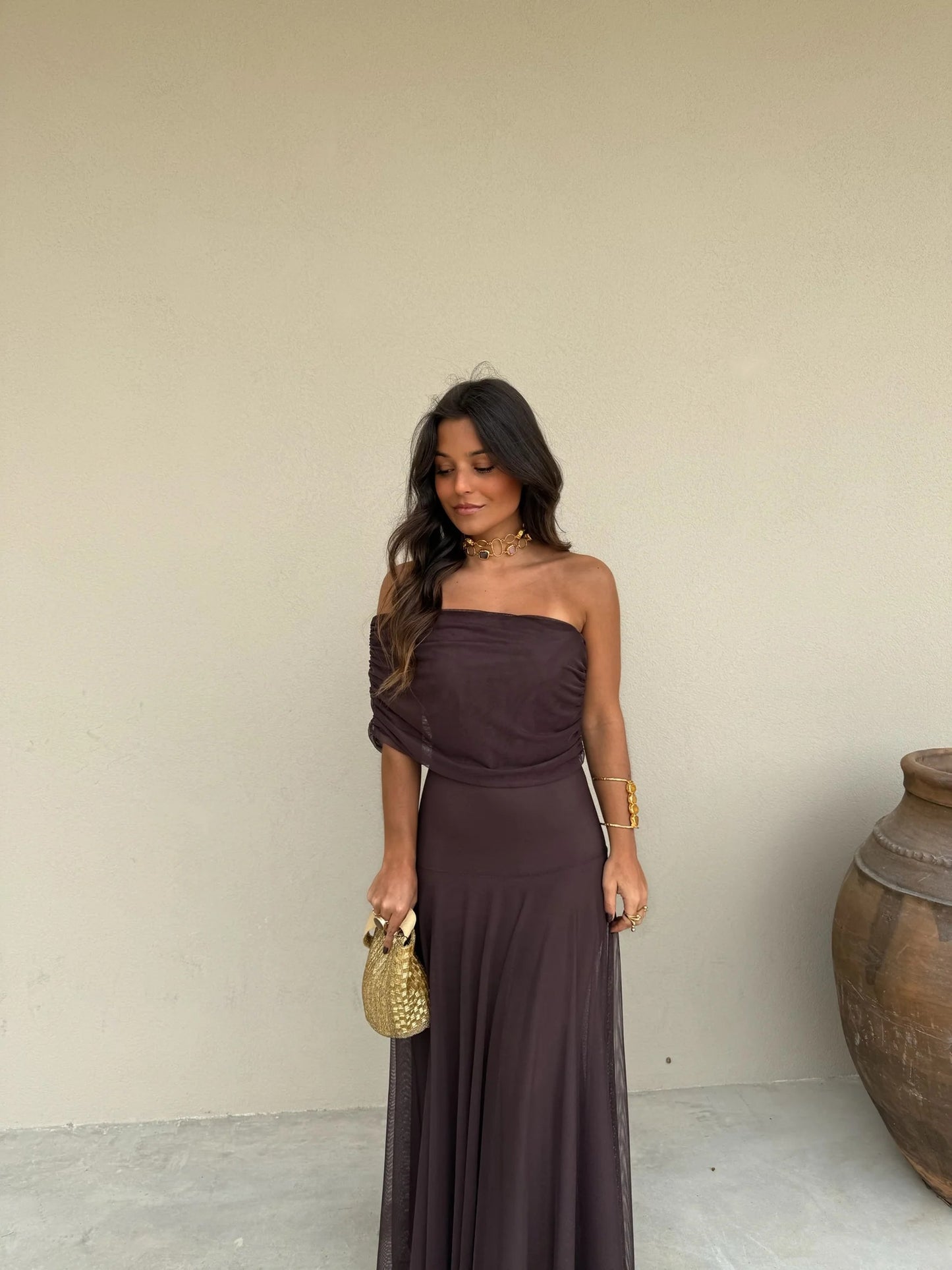 CELIA – VESTIDO DE TUL AJUSTADO