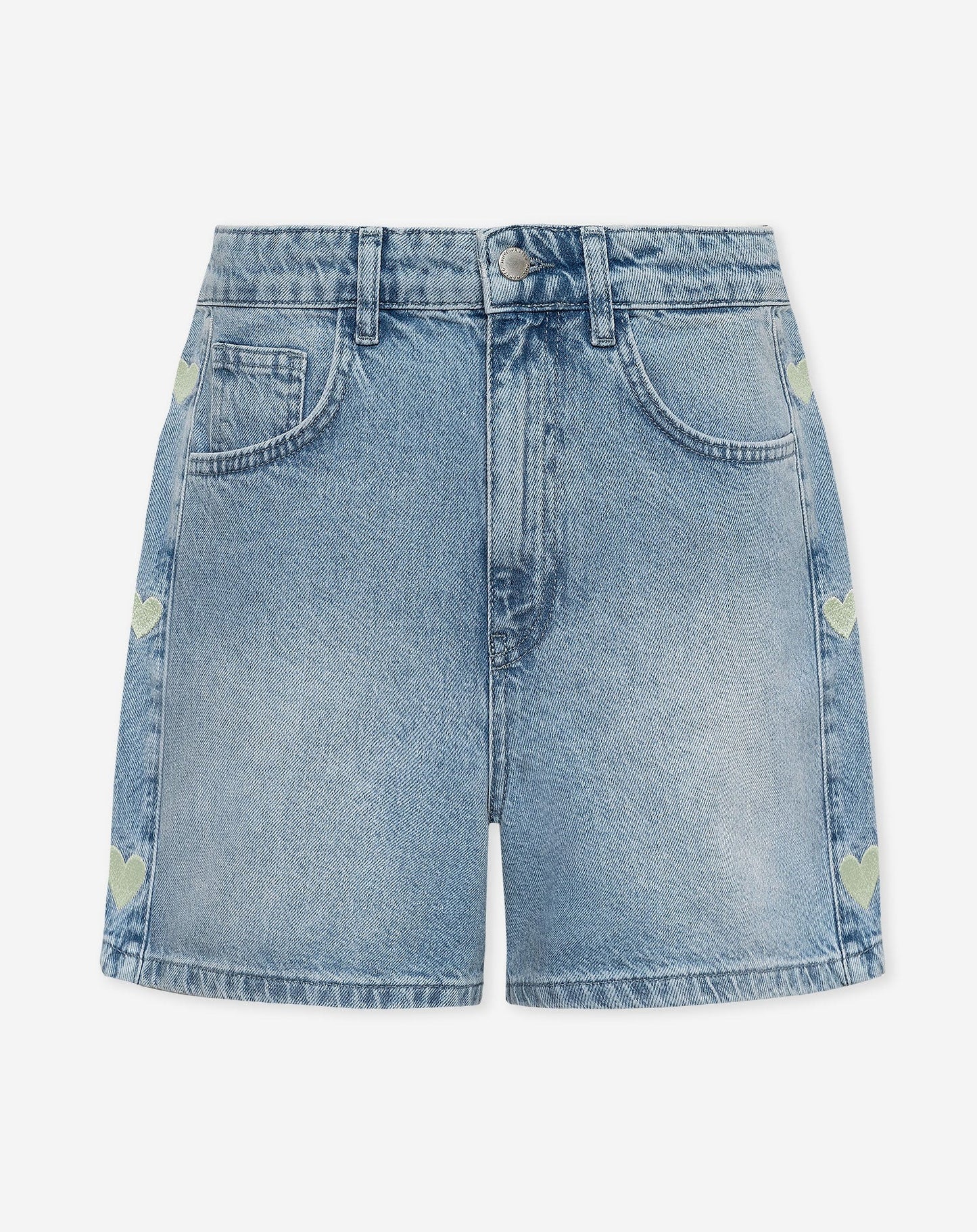 LOLA - SHORT VAQUERO CORAZONES LATERALES