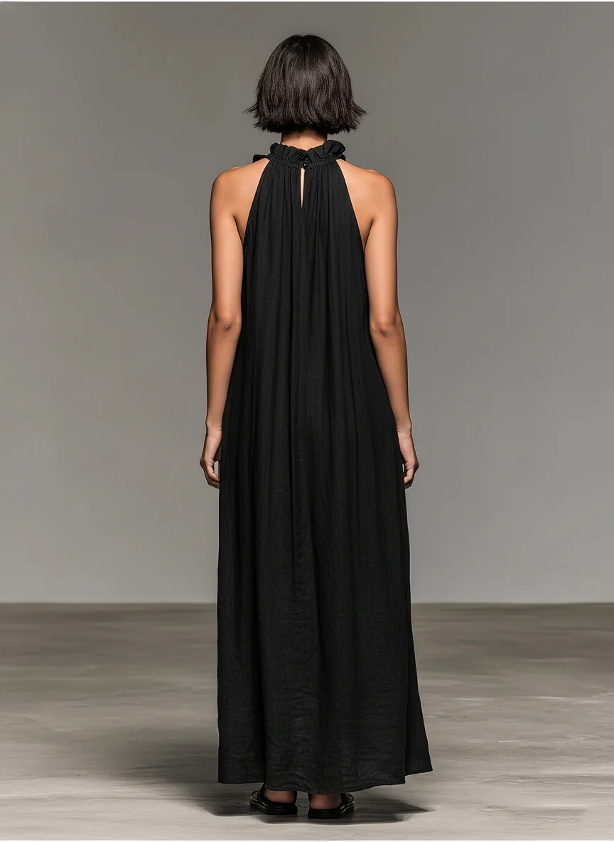 LUA – VESTIDO MAXI CON BOLSILLOS