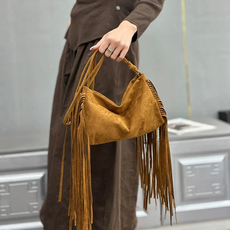 ALMA - BOLSO BOHO FLECOS