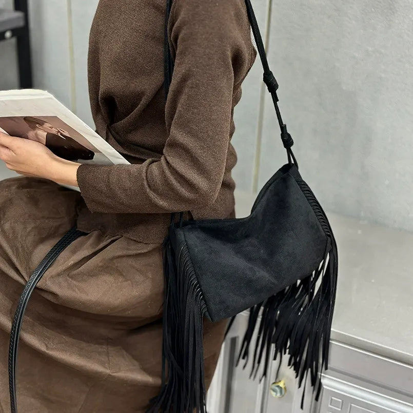 ALMA - BOLSO BOHO FLECOS