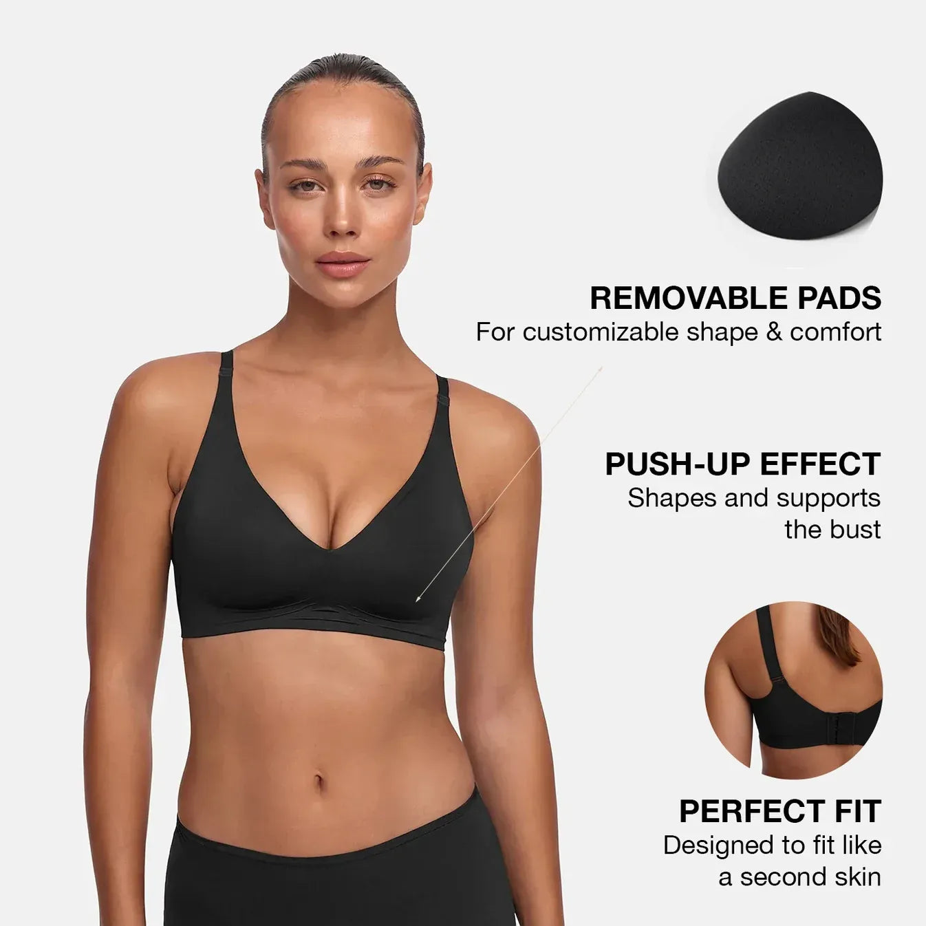 ZAIRA - SUJETADOR PUSH-UP CÓMODO