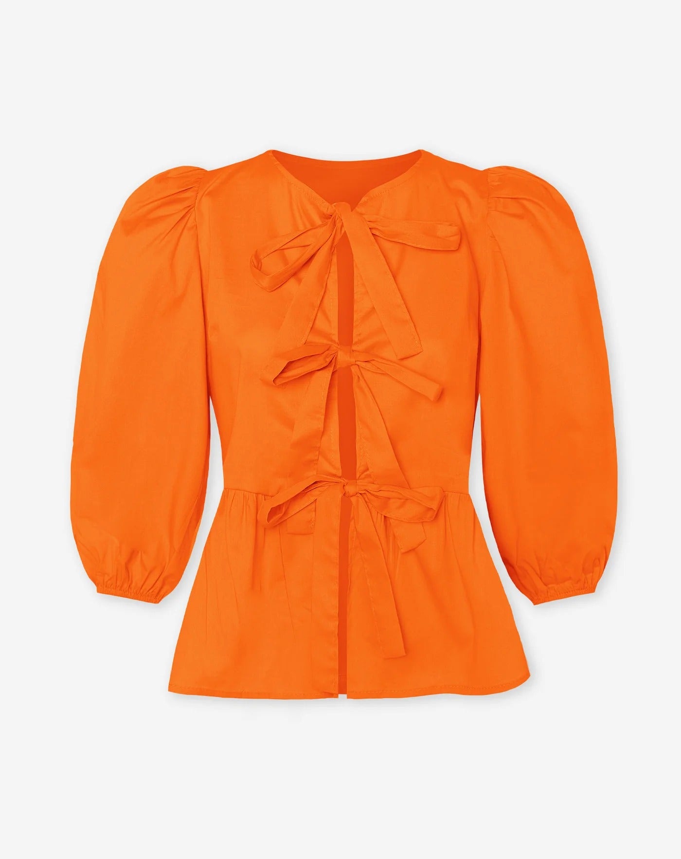 LOLA - TOP ABULLONADO NARANJA