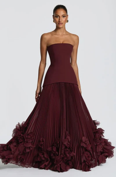 ALESSIA – VESTIDO DE OCASIÓN CON APLICACIONES FLORALES