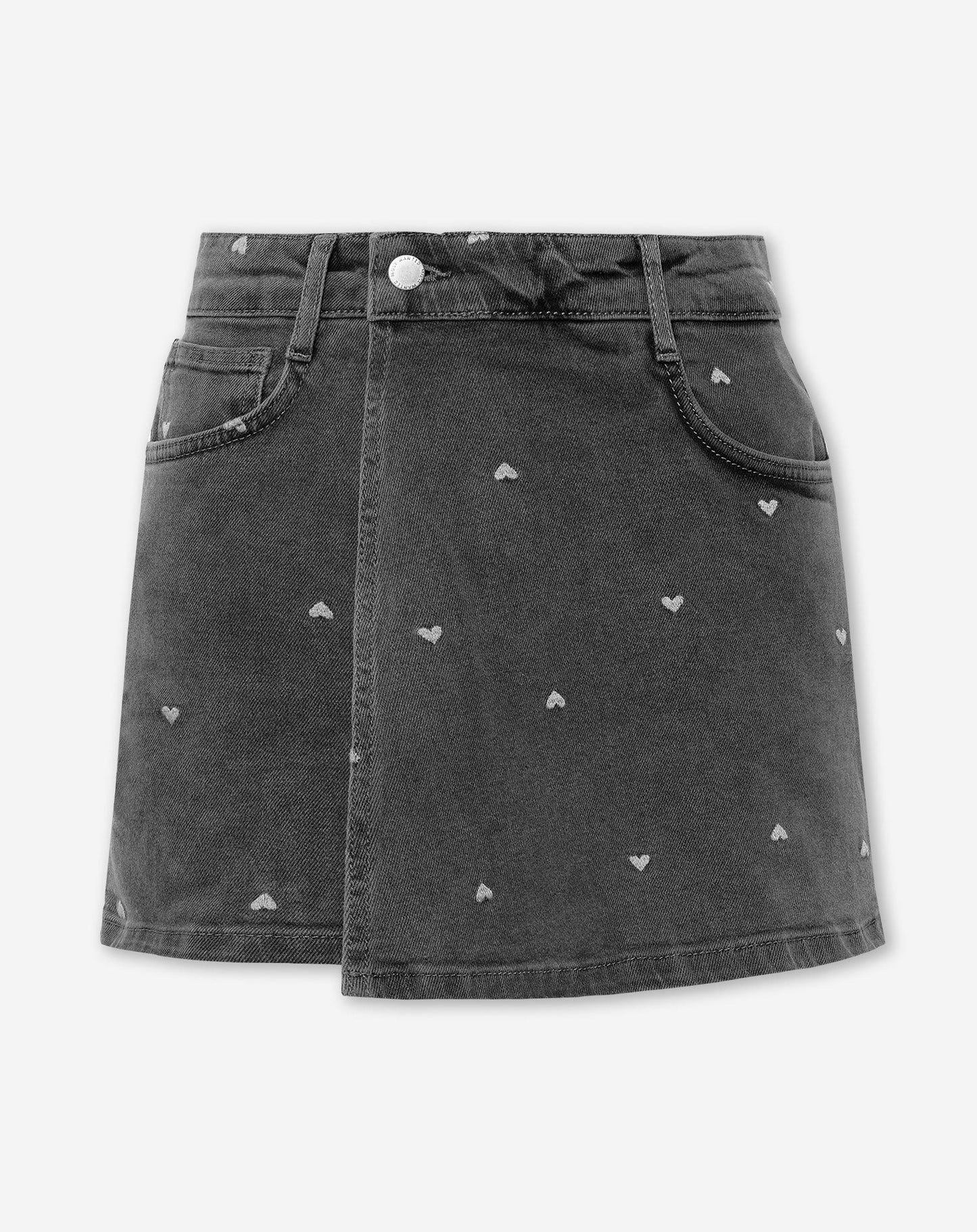 ADRIANA – FALDA-PANTALÓN VAQUERO CON CORAZONES