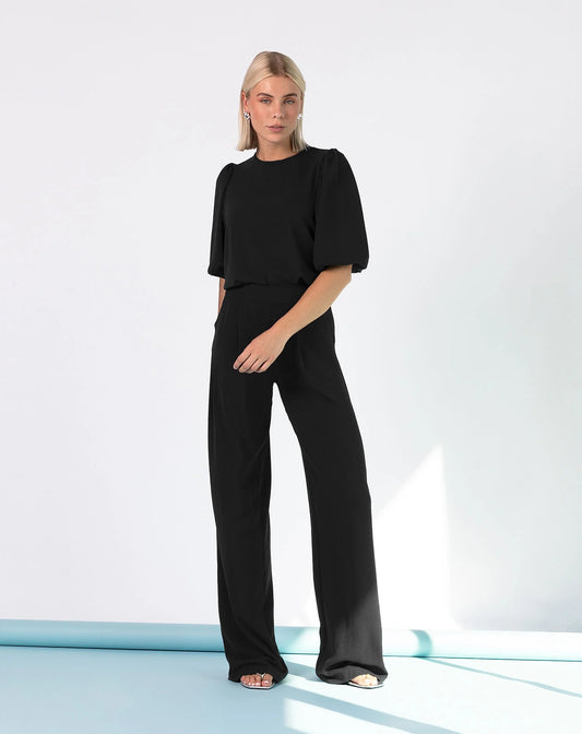 JULIA - PANTALÓN DE CORTE ANCHO