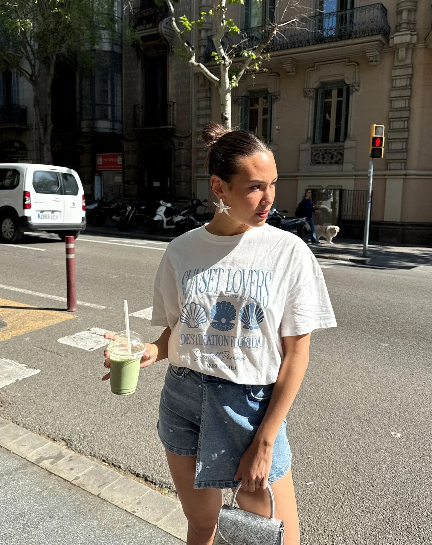 ADRIANA – FALDA-PANTALÓN VAQUERO CON CORAZONES