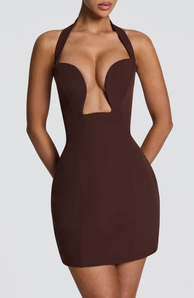 CAMILA – VESTIDO MINI ESCOTE PRONUNCIADO