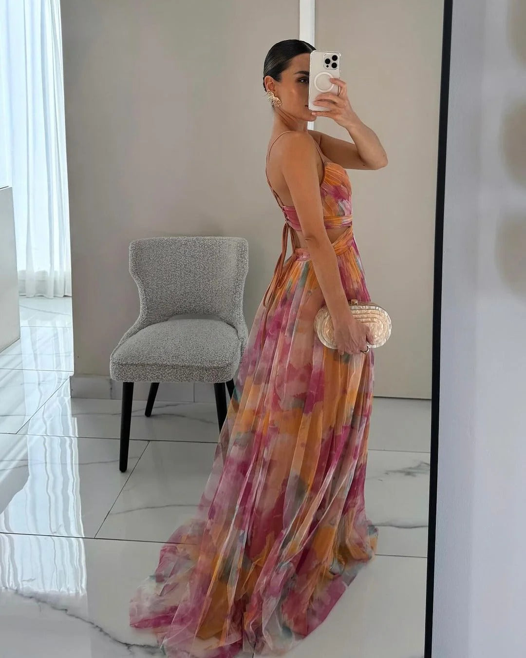VIOLETA - VESTIDO LARGO VAPOROSO