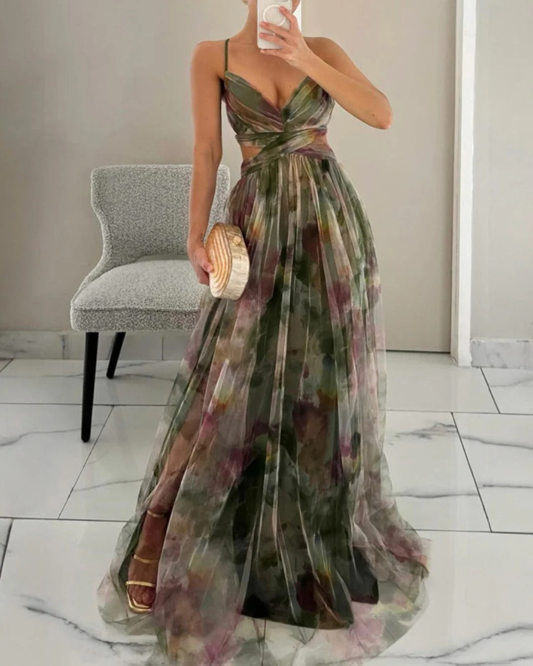 VIOLETA - VESTIDO LARGO VAPOROSO